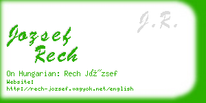 jozsef rech business card